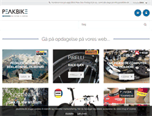 Tablet Screenshot of peakbike.dk